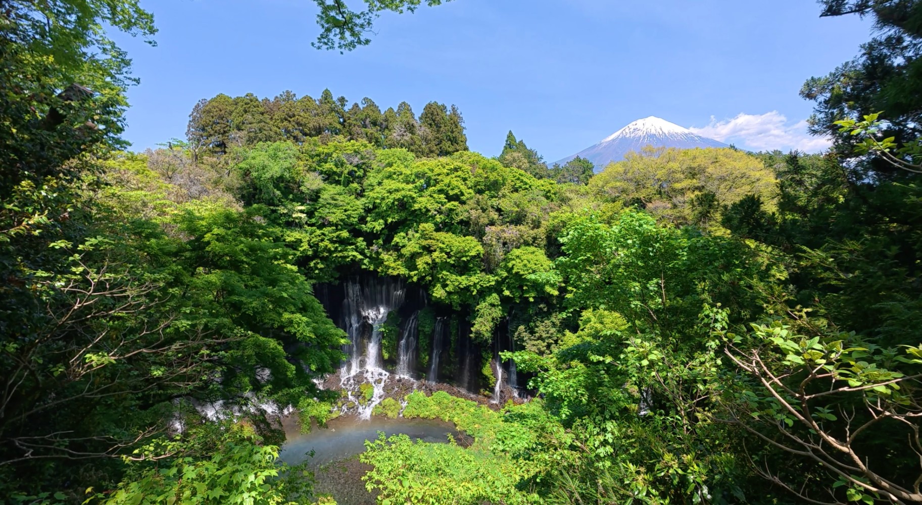 Shiraito Falls: Mount Fuji's Ethereal Wall of Water